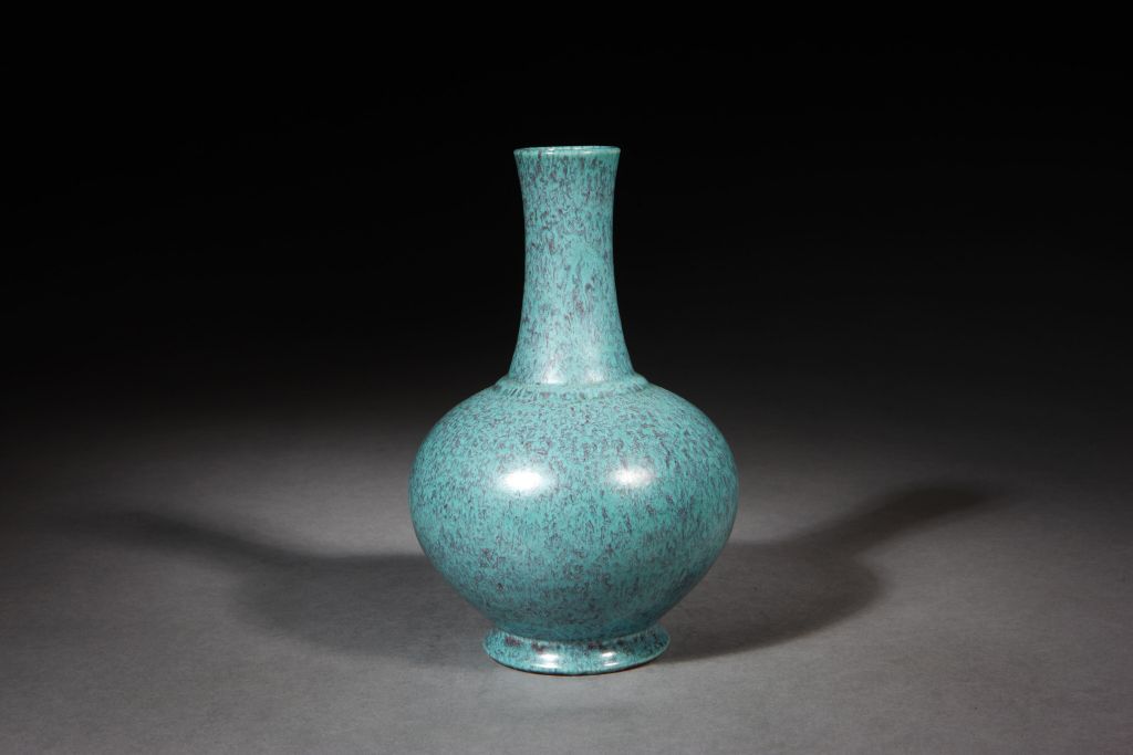 图片[1]-Lujun Glazed Straight Mouth Bottle-China Archive